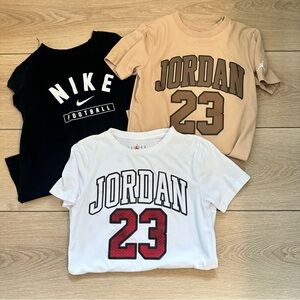 Jordan Nike boys 3 tee bundle size medium